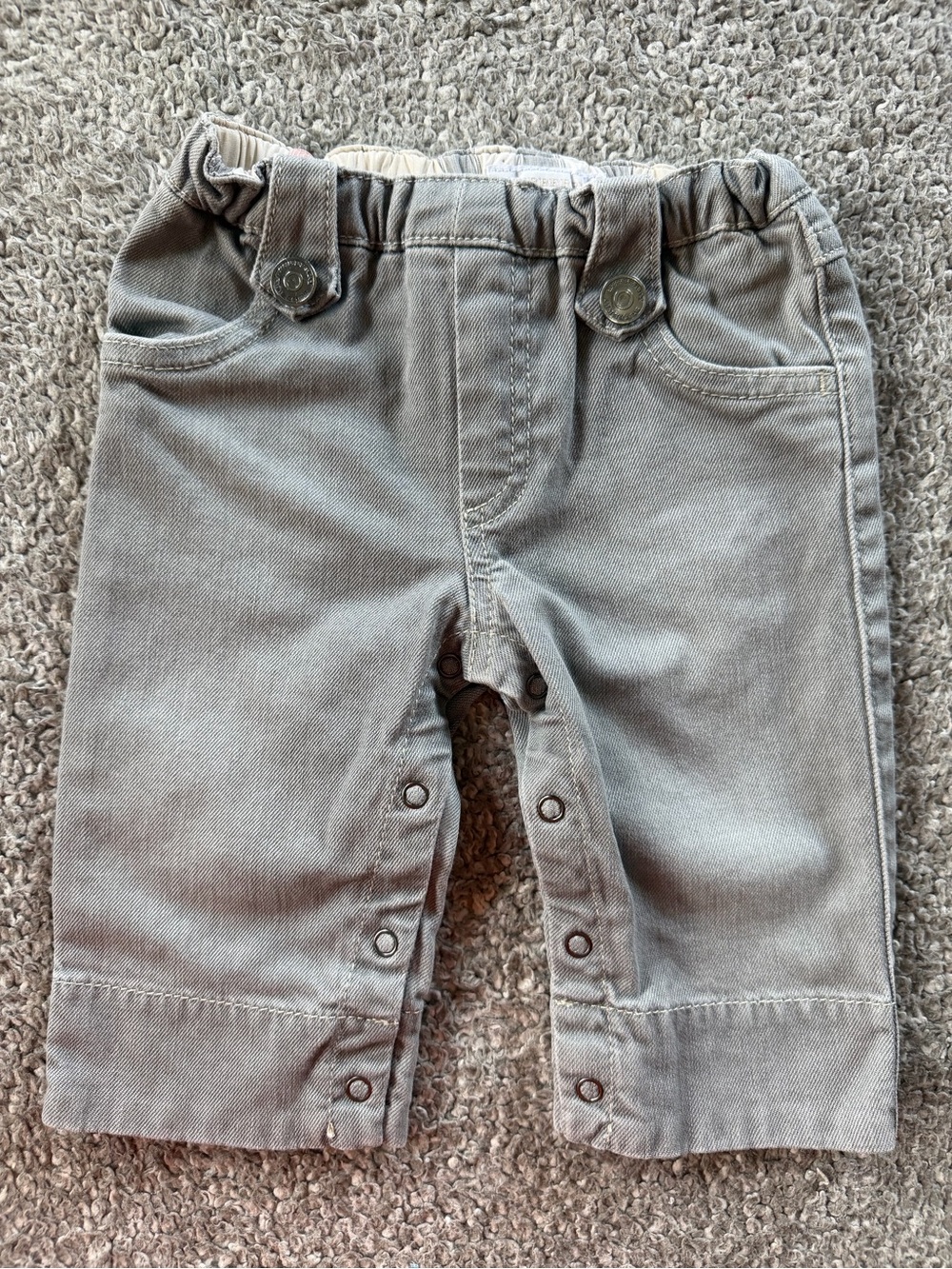Authentic Burberry Baby Boy Grey Denim Jeans - 6 months